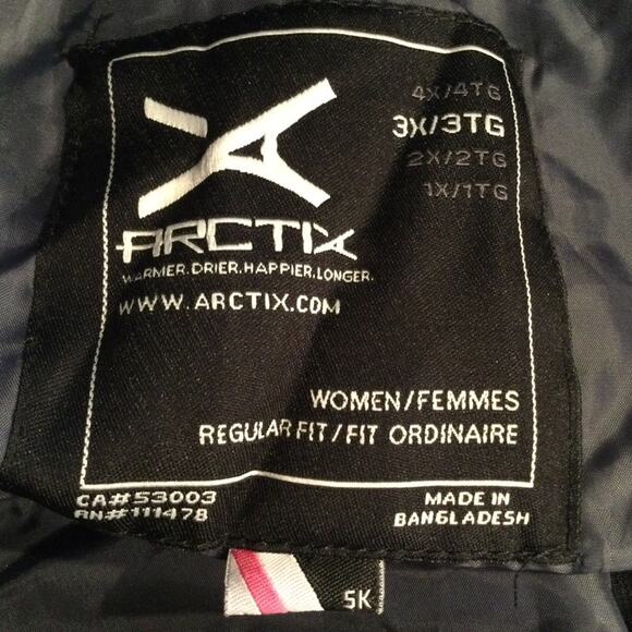 New Arctix Ski/Snow black pants 3X 24W/26/W - Picture 2 of 6